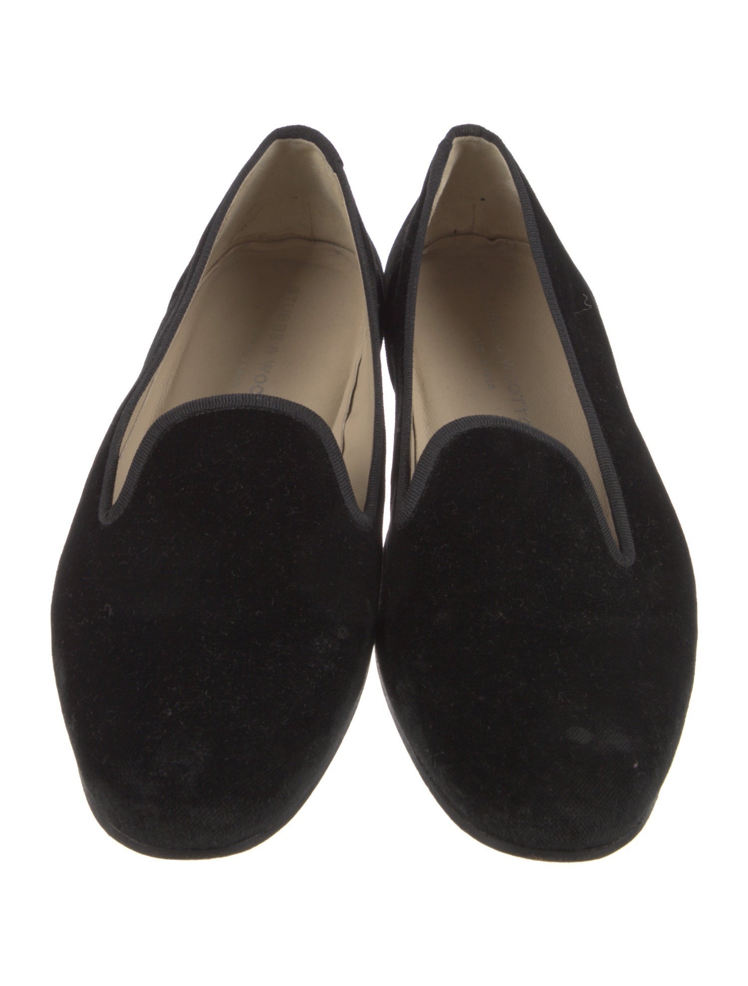 Stubbs & Wootton Velvet Embroidered Accent Loafers